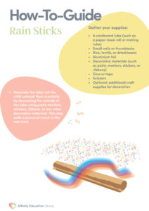 Rain Sticks - Step-by-step-guide FRONT PAGE